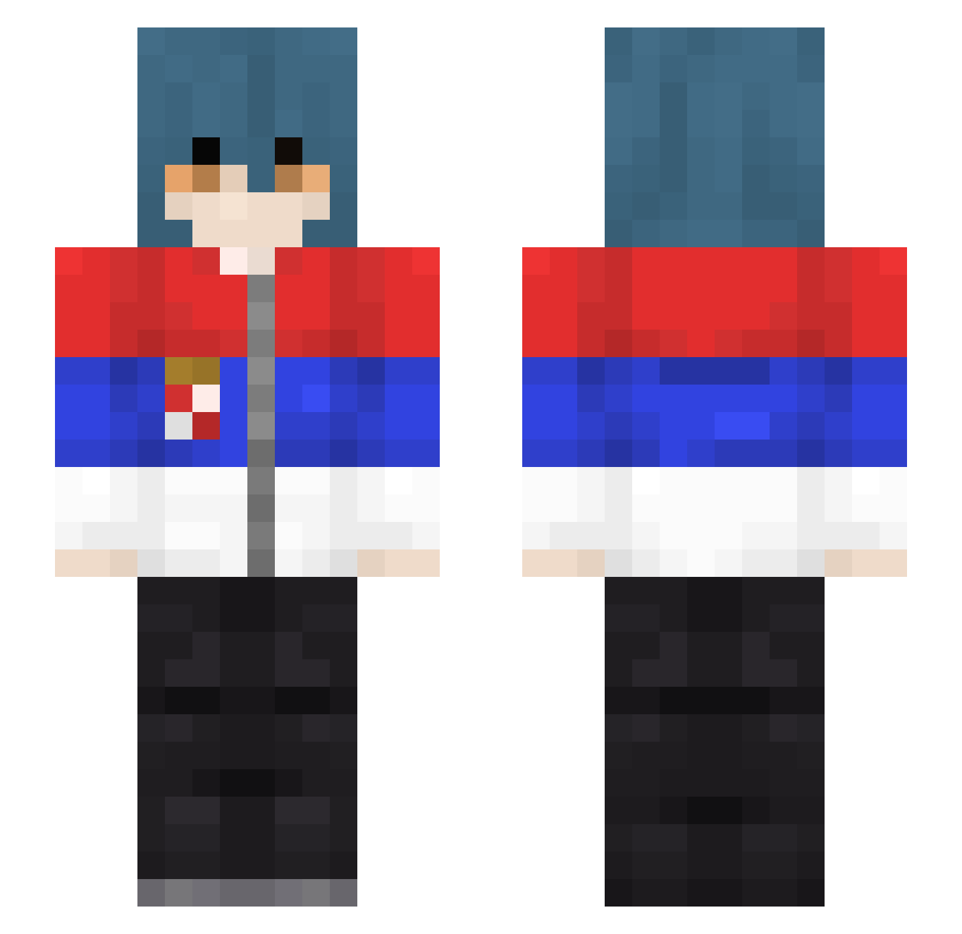 TTOJlO3EHb Minecraft skin, front and back view