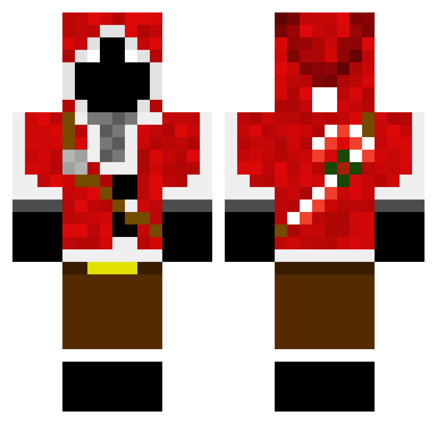VoidShadow16 Minecraft skin, front and back view