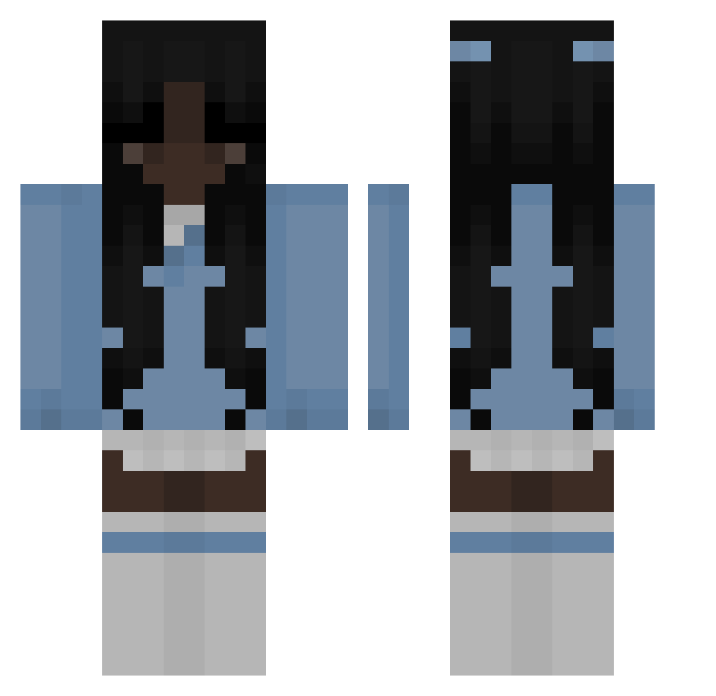 splendorous Minecraft skin, front and back view