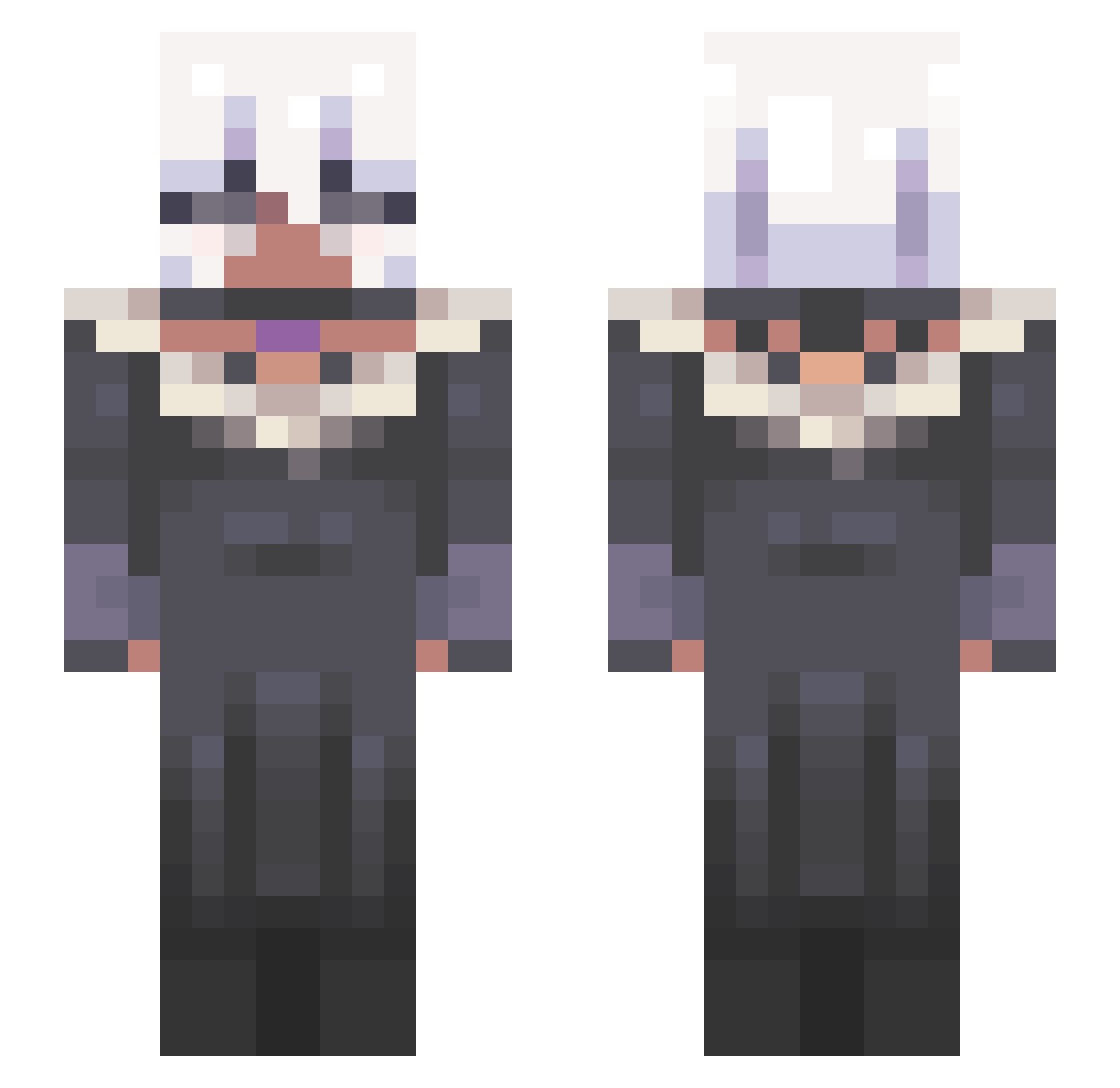 Weesh_04 Minecraft skin, front and back view