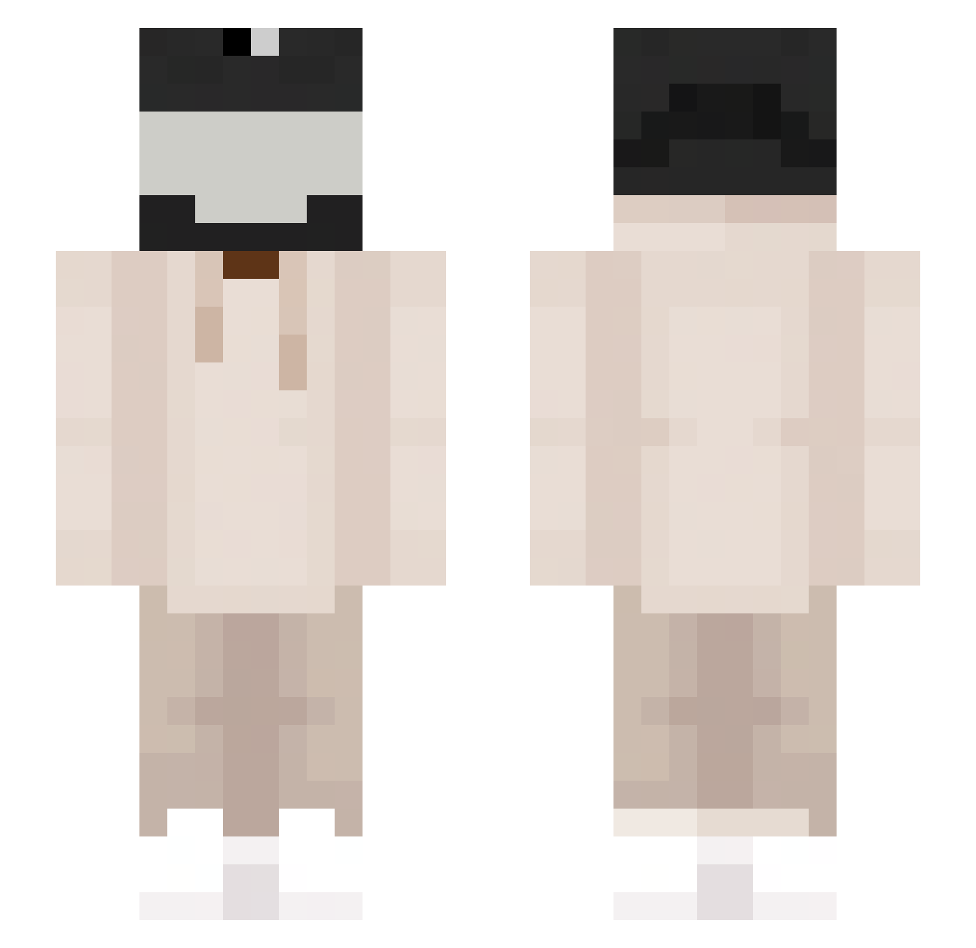 LowRisk_ Minecraft skin, front and back view