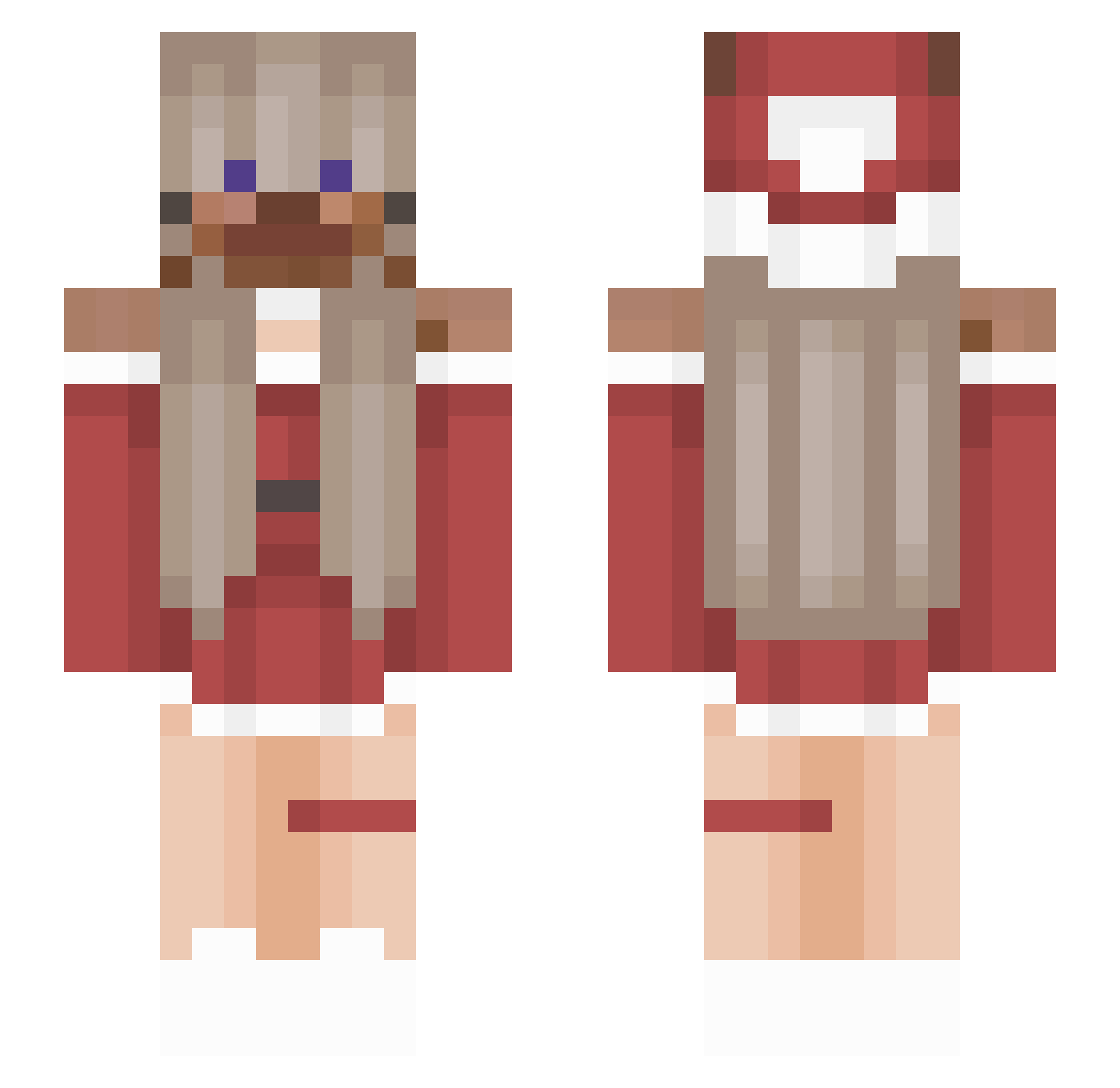 patyan Minecraft skin, front and back view