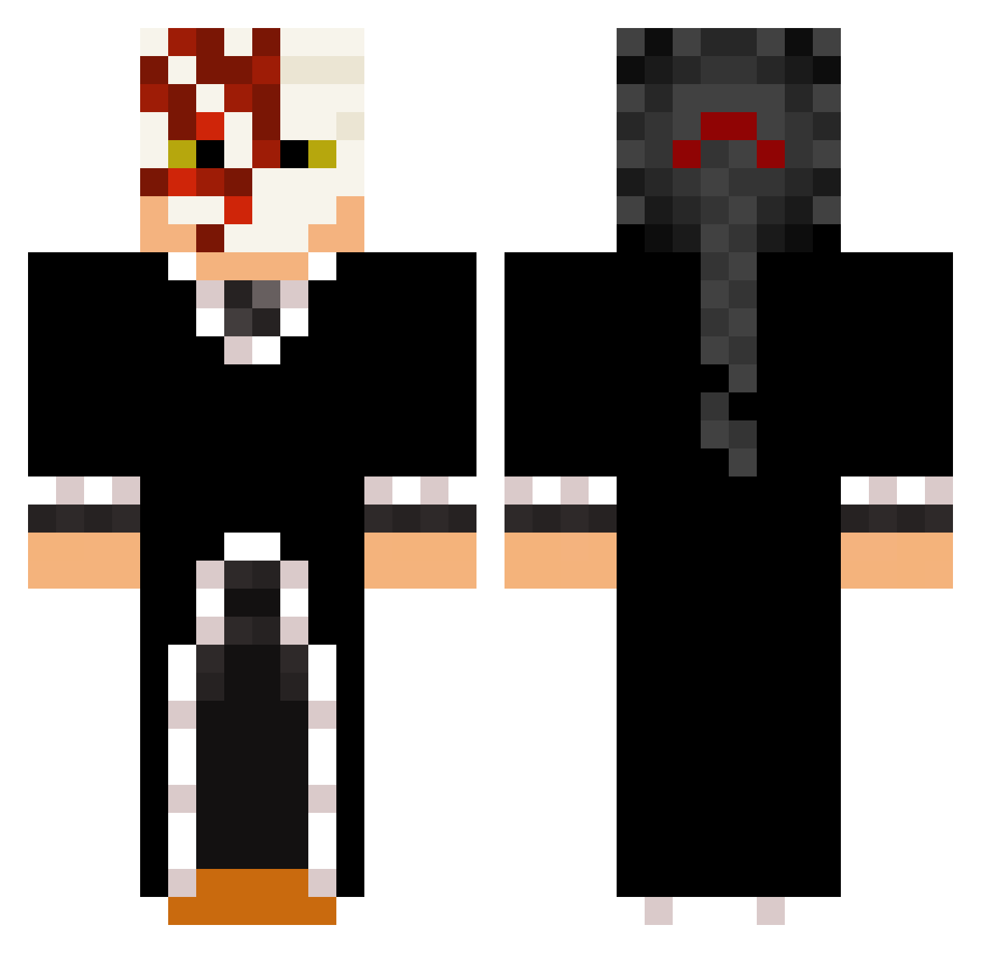 SheepWars78 Minecraft skin, front and back view