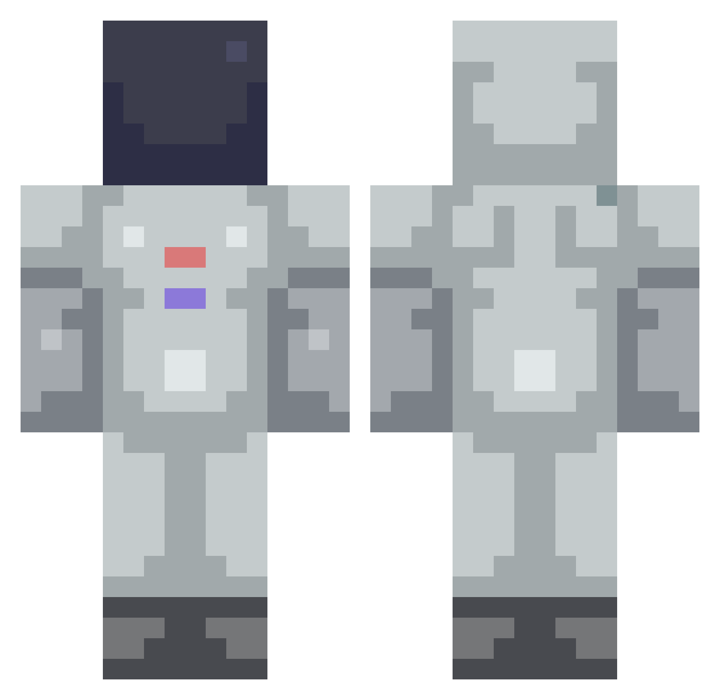 KnightsofRen_ Minecraft skin, front and back view