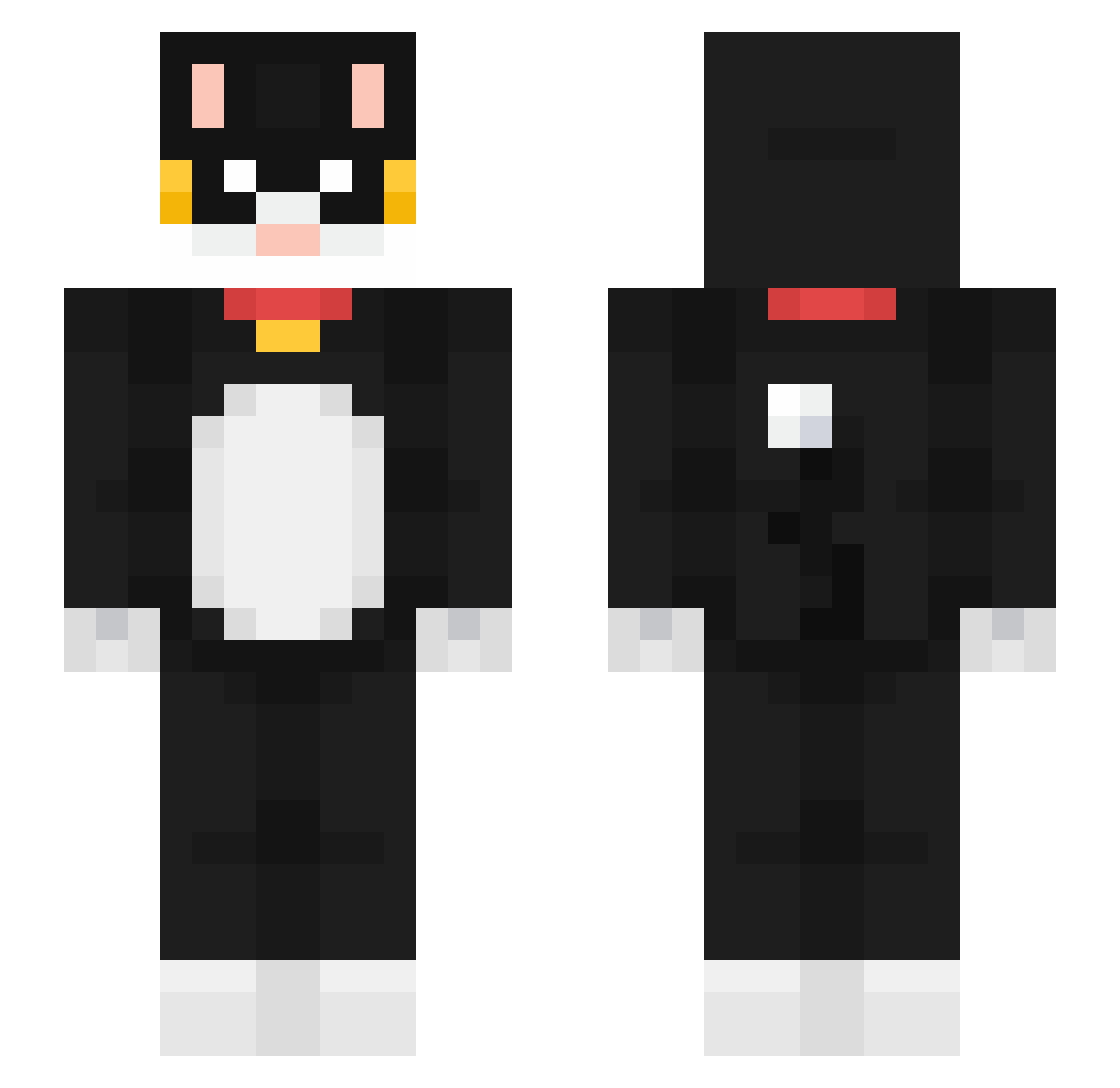 Kageyama2004 Minecraft skin, front and back view
