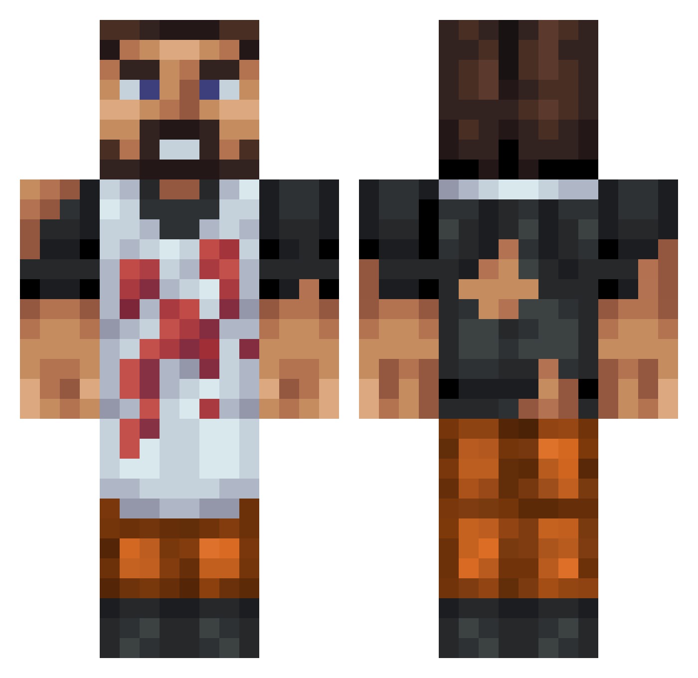 daswichtel Minecraft skin, front and back view