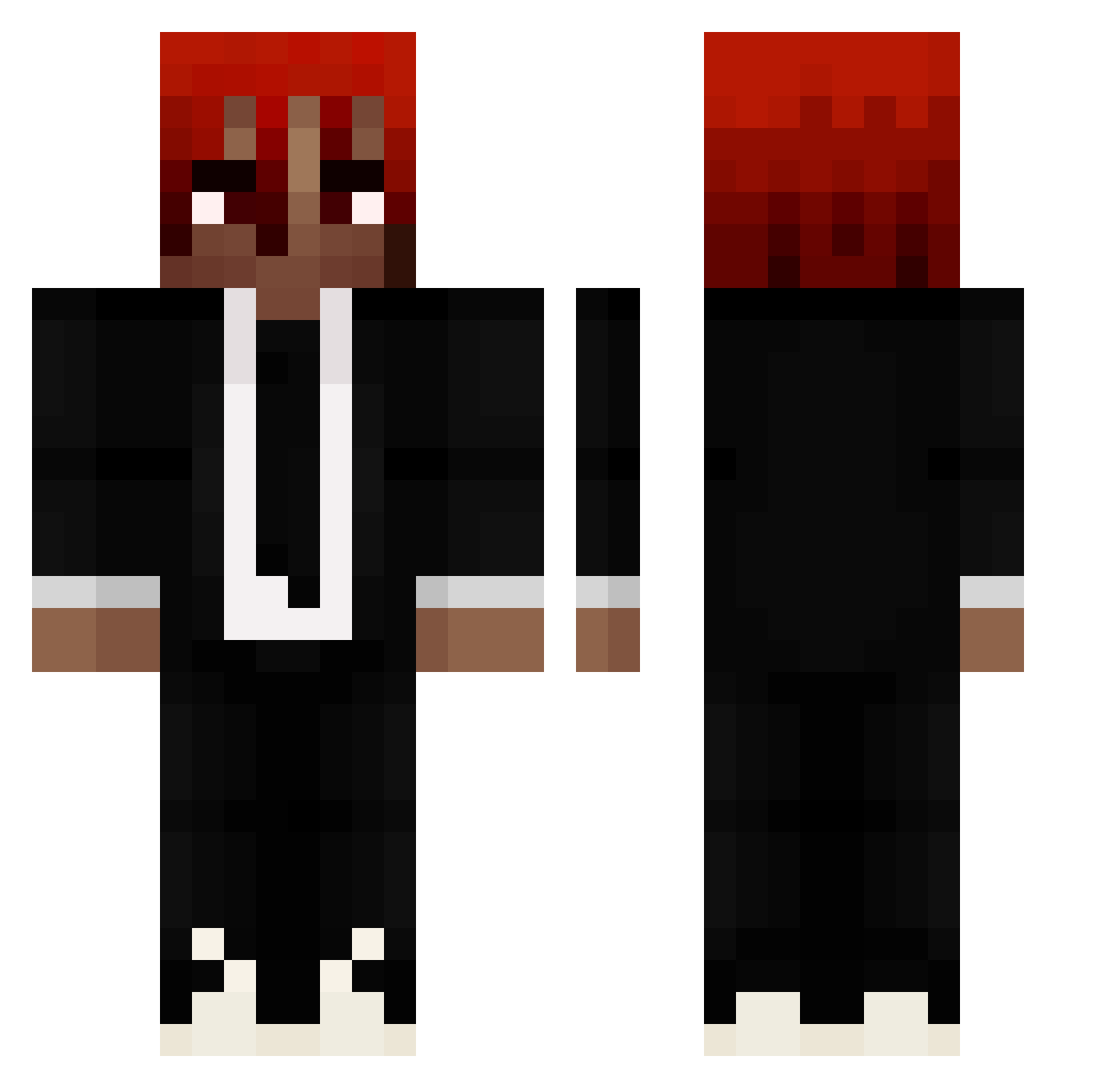 Karollo2005 Minecraft skin, front and back view