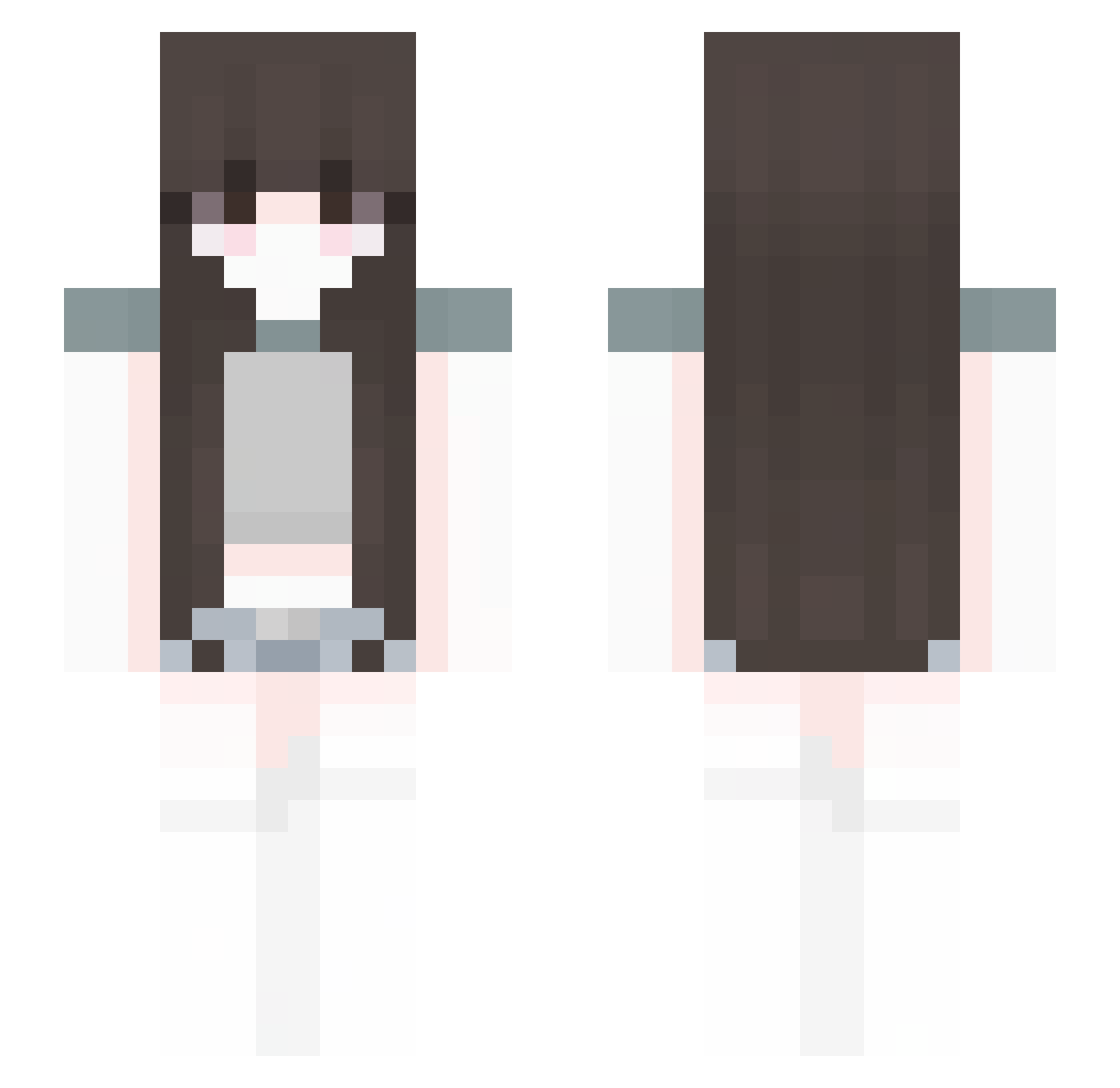 zzomin Minecraft skin, front and back view