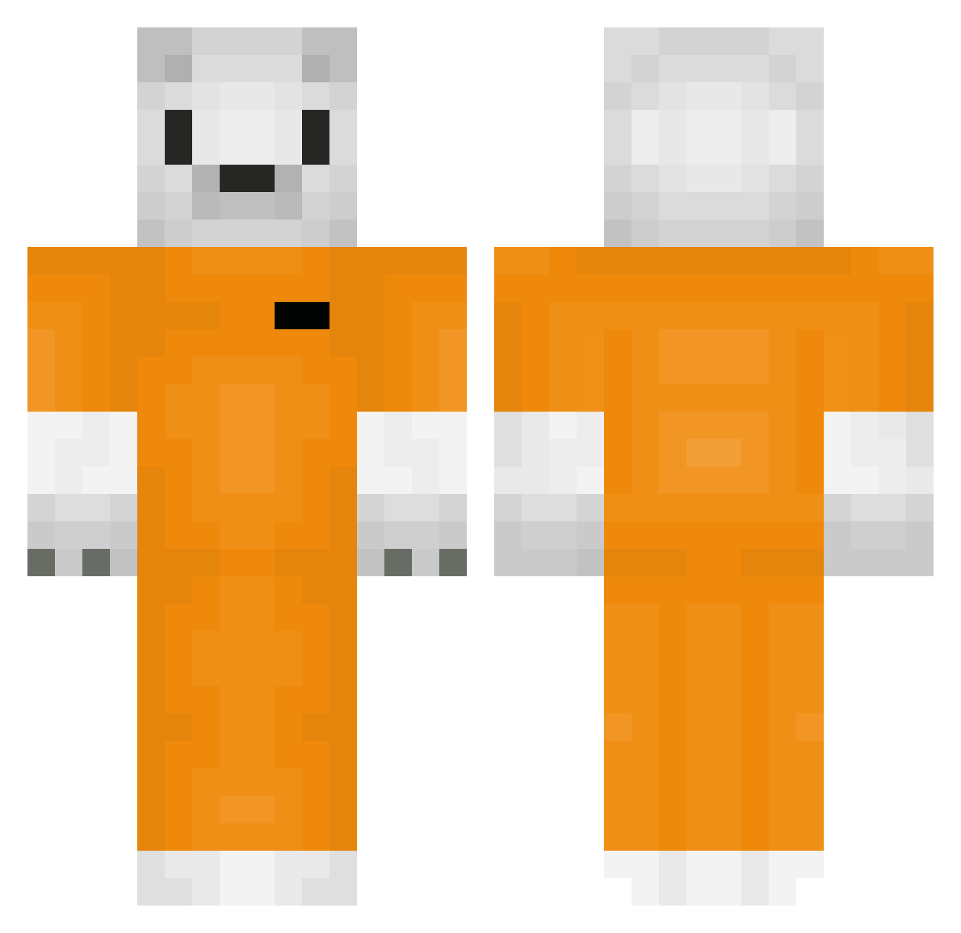 23McLovin Minecraft skin, front and back view
