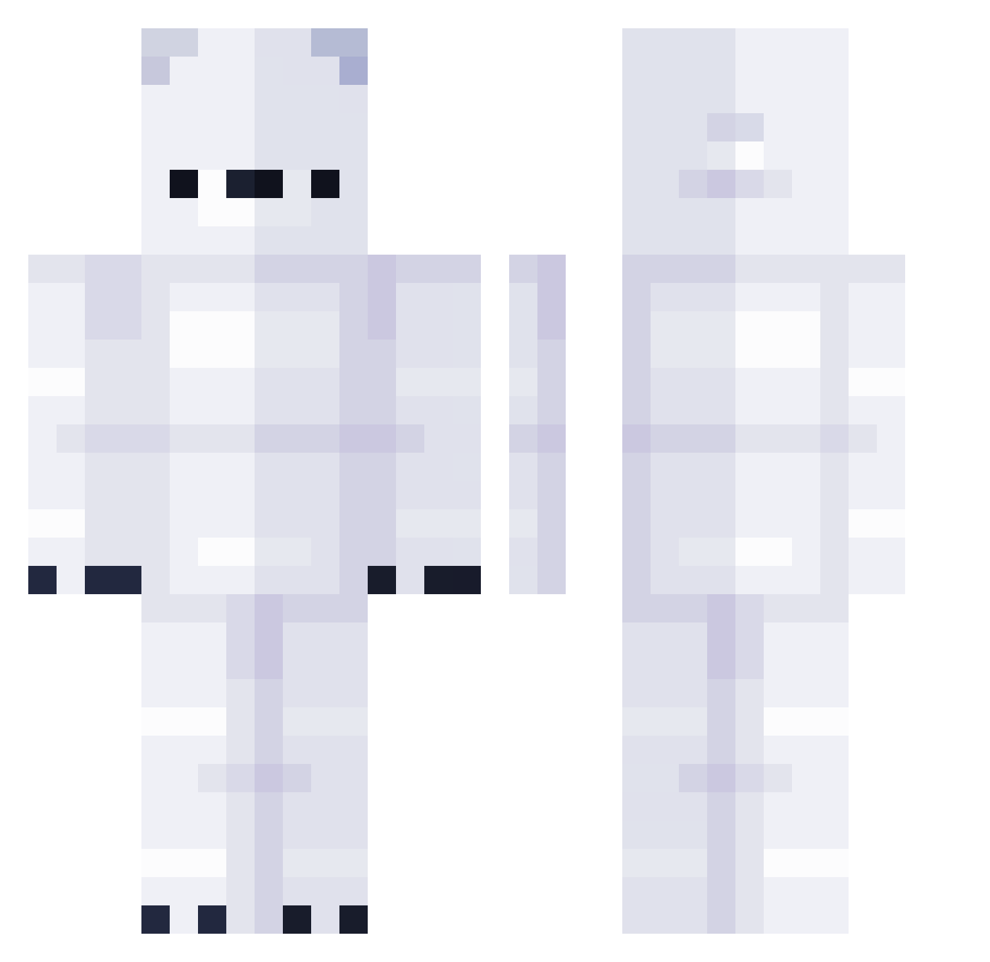 Warakubami Minecraft skin, front and back view