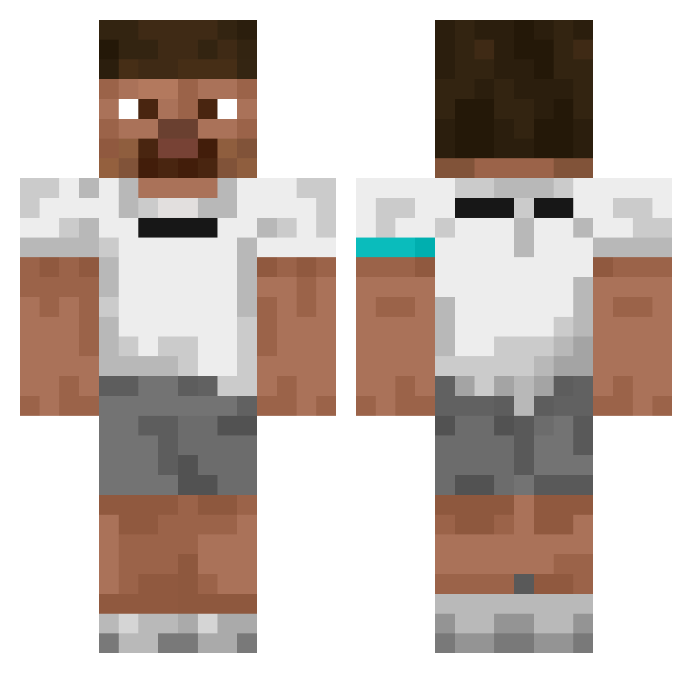 Rodripolla67 Minecraft skin, front and back view
