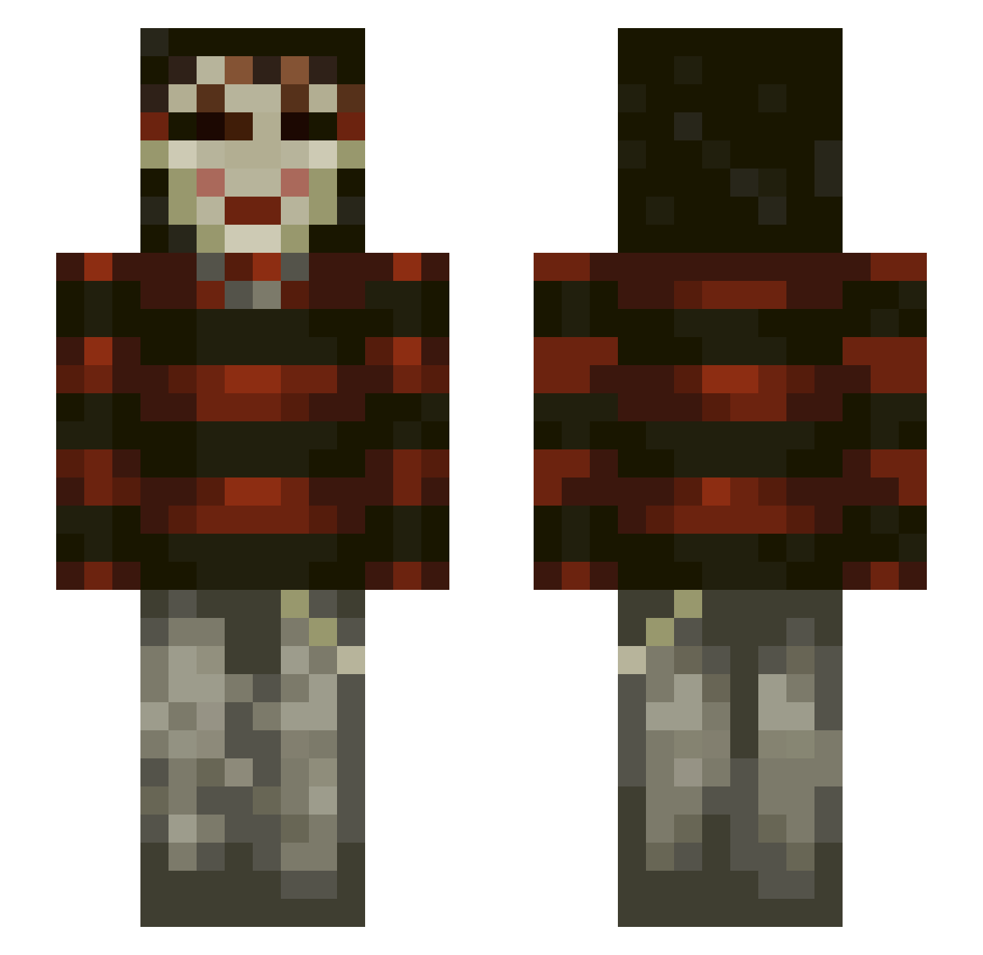 Biwwy_3 Minecraft skin, front and back view