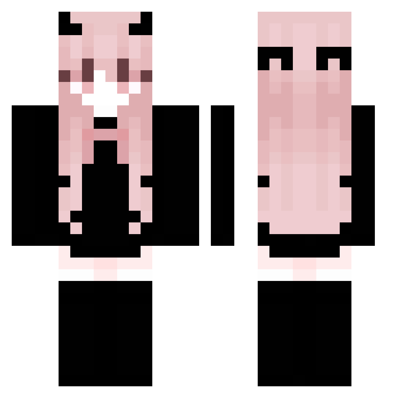 Ven1aaa Minecraft skin, front and back view