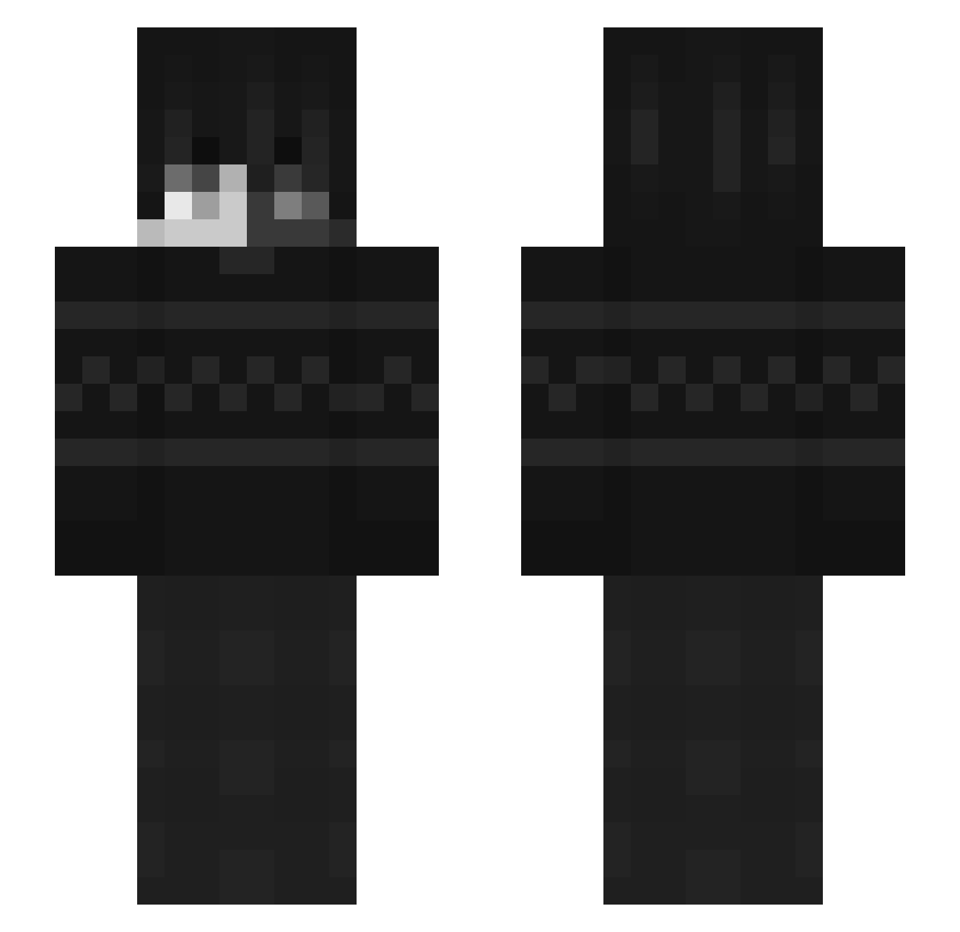 tomvvs2u Minecraft skin, front and back view