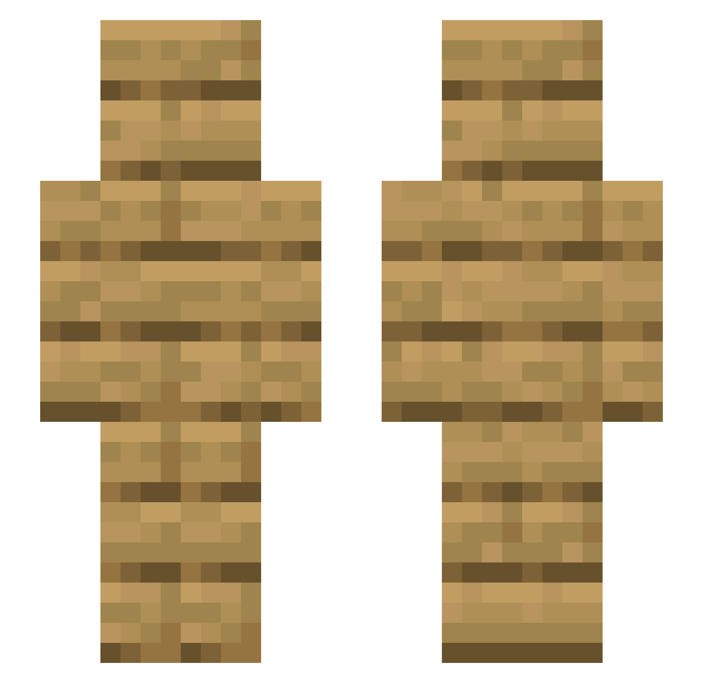 PoBe_12 Minecraft skin, front and back view