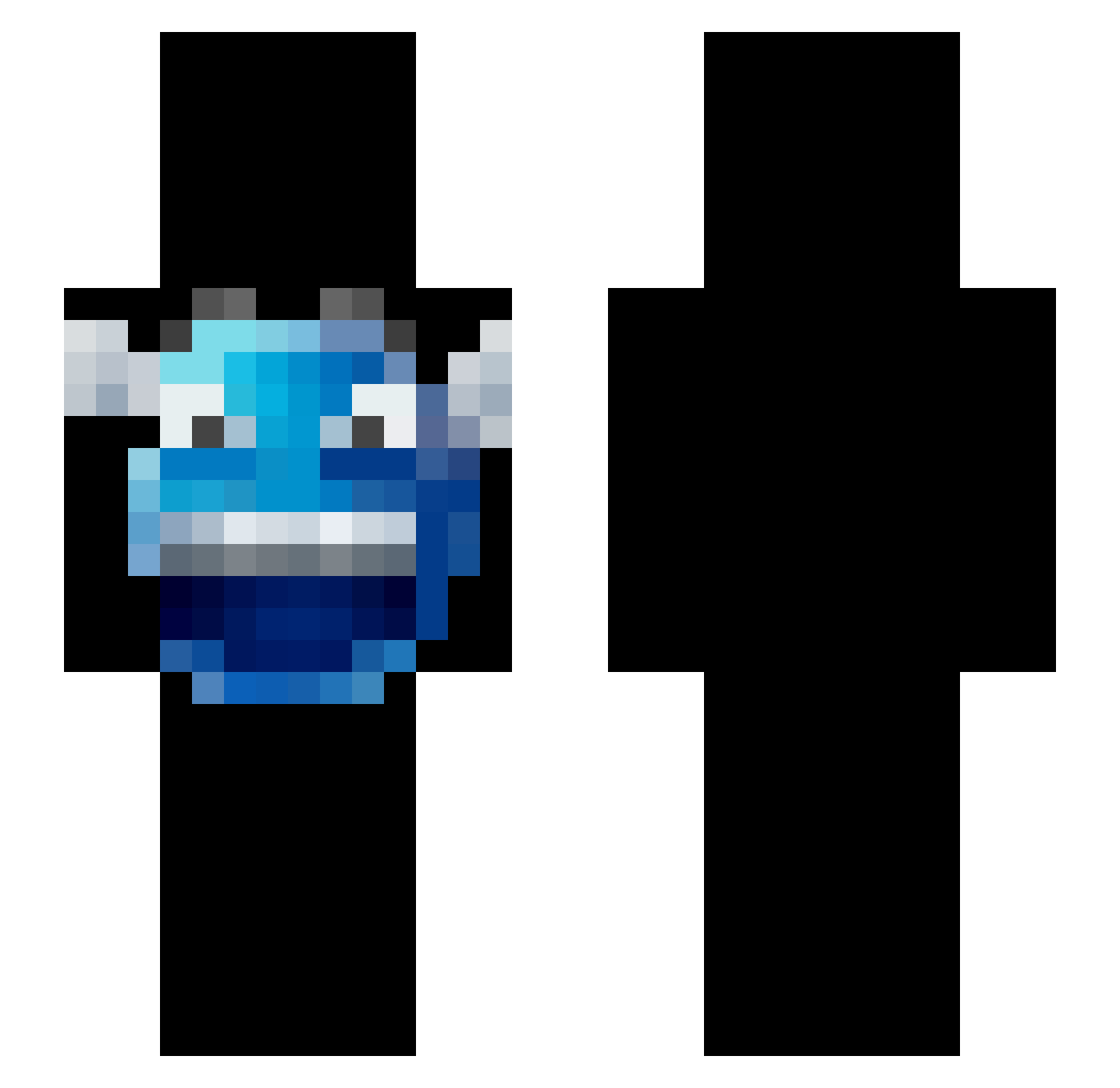 tacsi Minecraft skin, front and back view