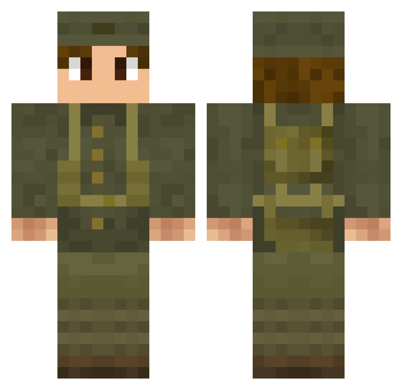 leogator06 Minecraft skin, front and back view