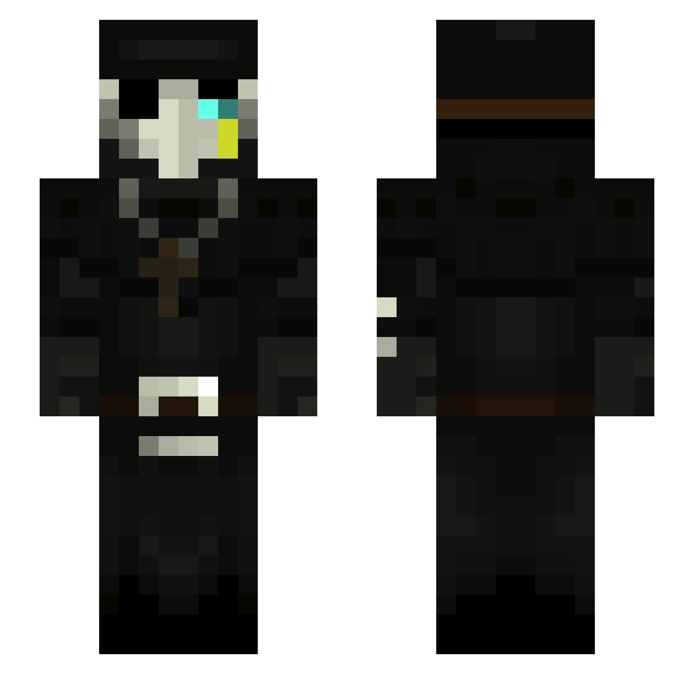 ikasam0938 Minecraft skin, front and back view