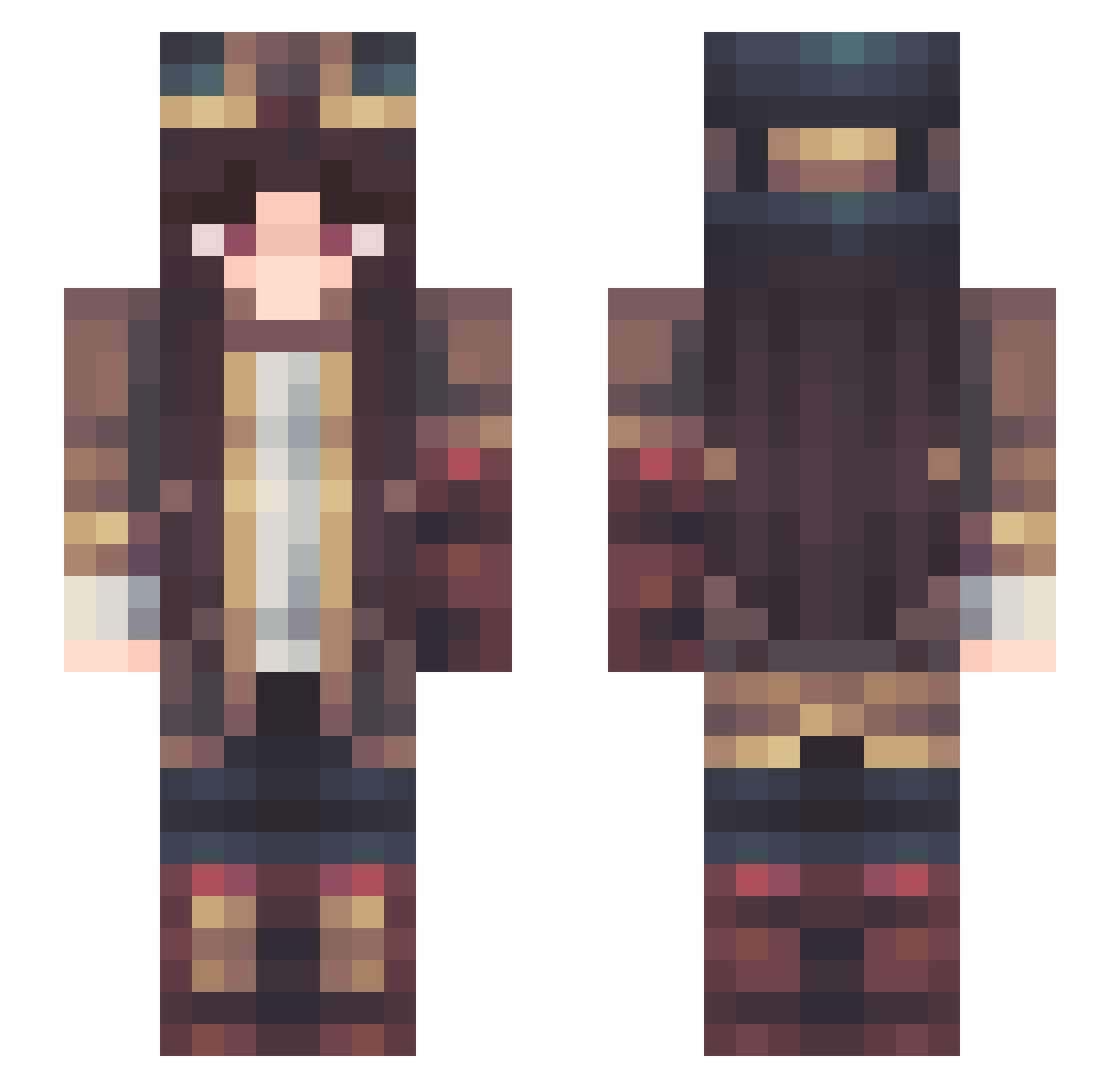 thatcheetopuff Minecraft skin, front and back view