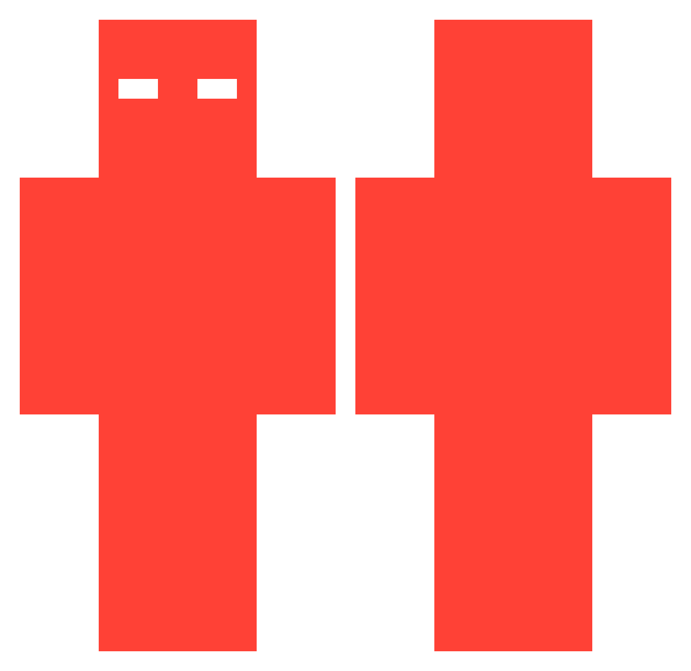 Kruemelmonster81 Minecraft skin, front and back view