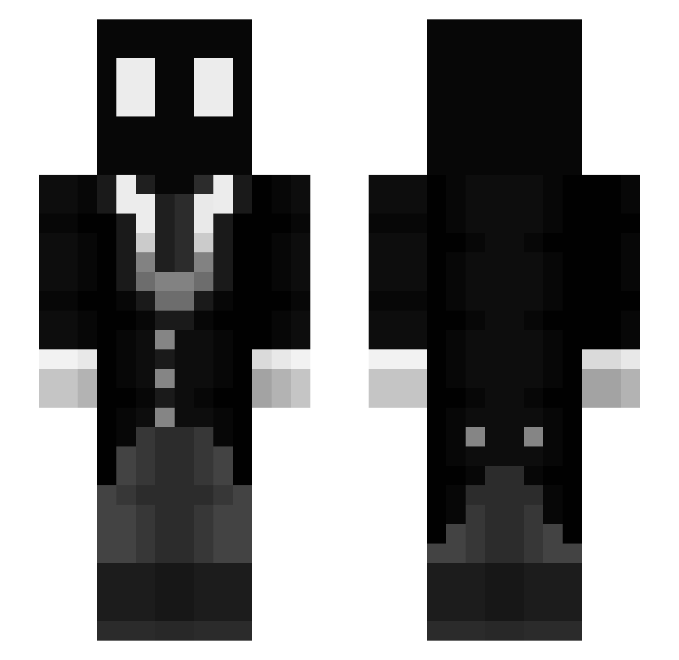 tedderton Minecraft skin, front and back view