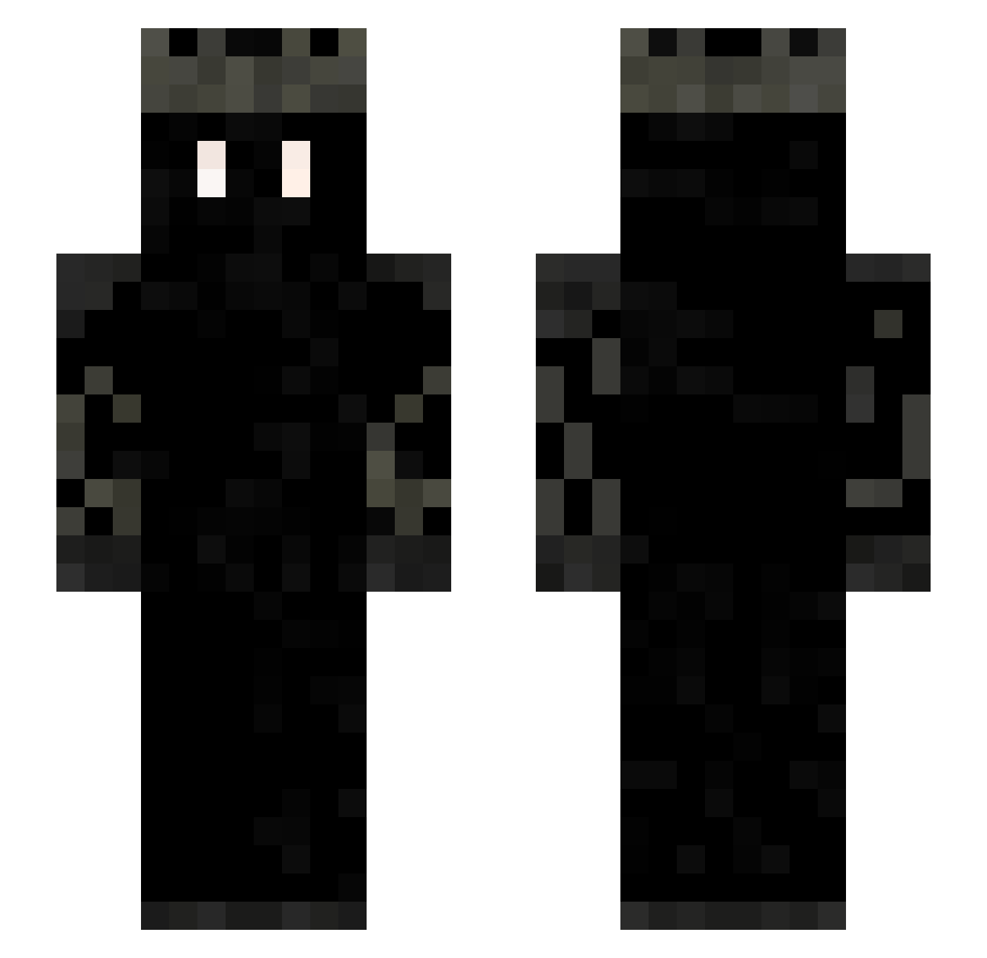 miinx02 Minecraft skin, front and back view