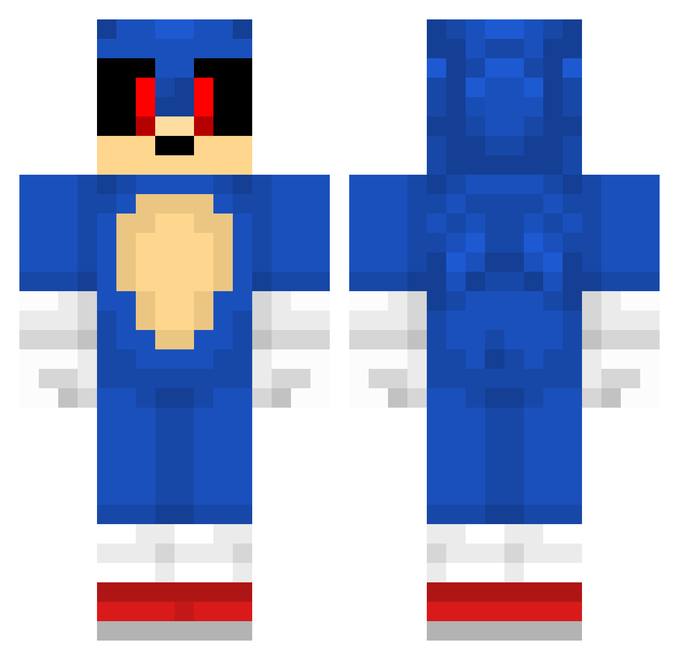 yeet_gamer Minecraft skin, front and back view