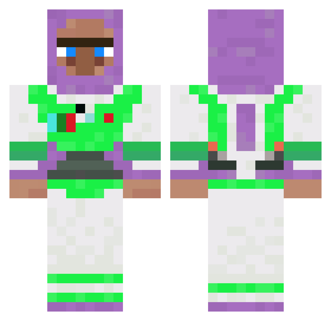 buzz__lightyea Minecraft skin, front and back view