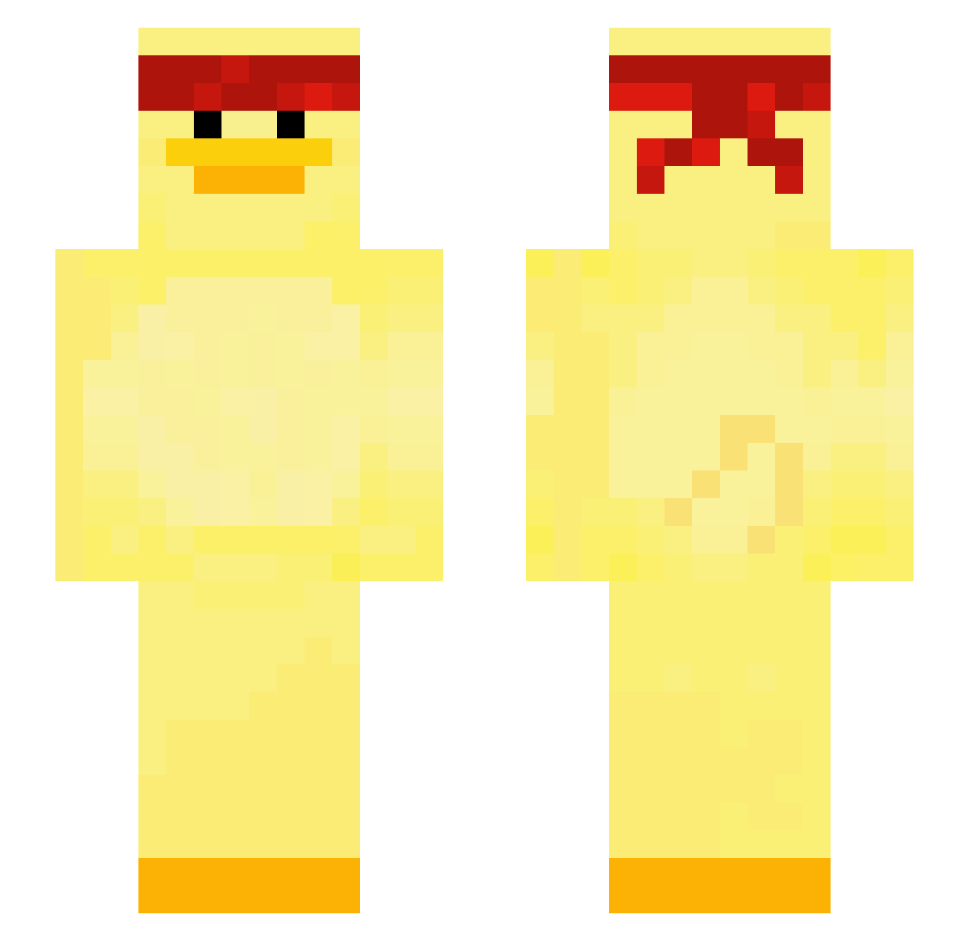 ratweenus Minecraft skin, front and back view