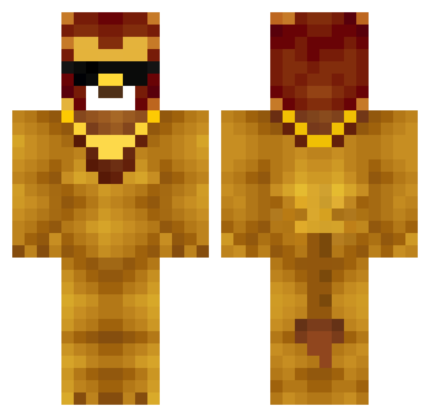 FutureSpace1412 Minecraft skin, front and back view