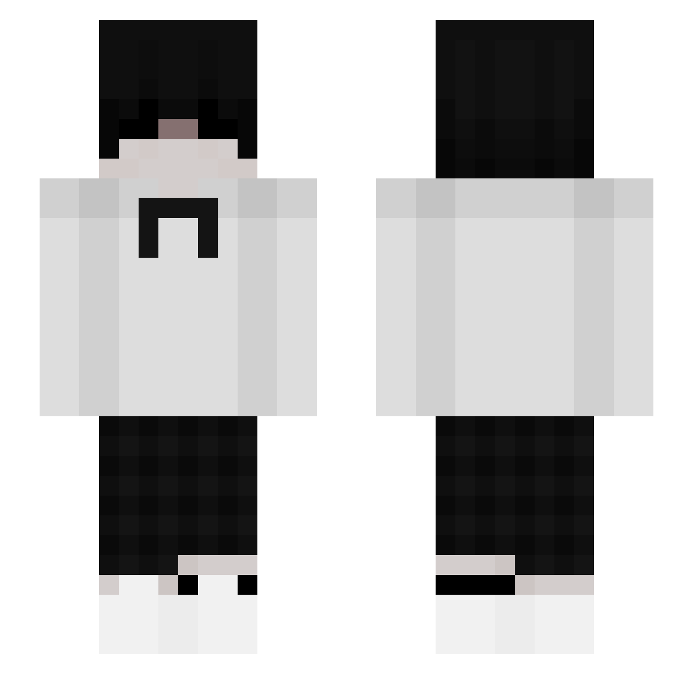 PokorniakEmilci Minecraft skin, front and back view