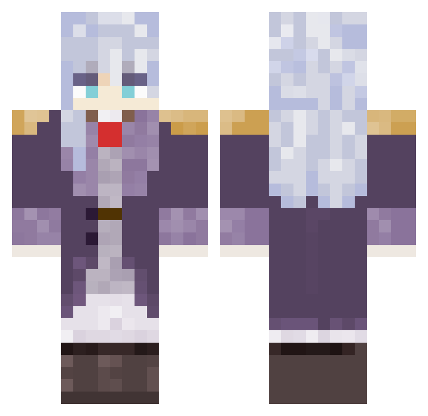 vatanmilletsebo Minecraft skin, front and back view