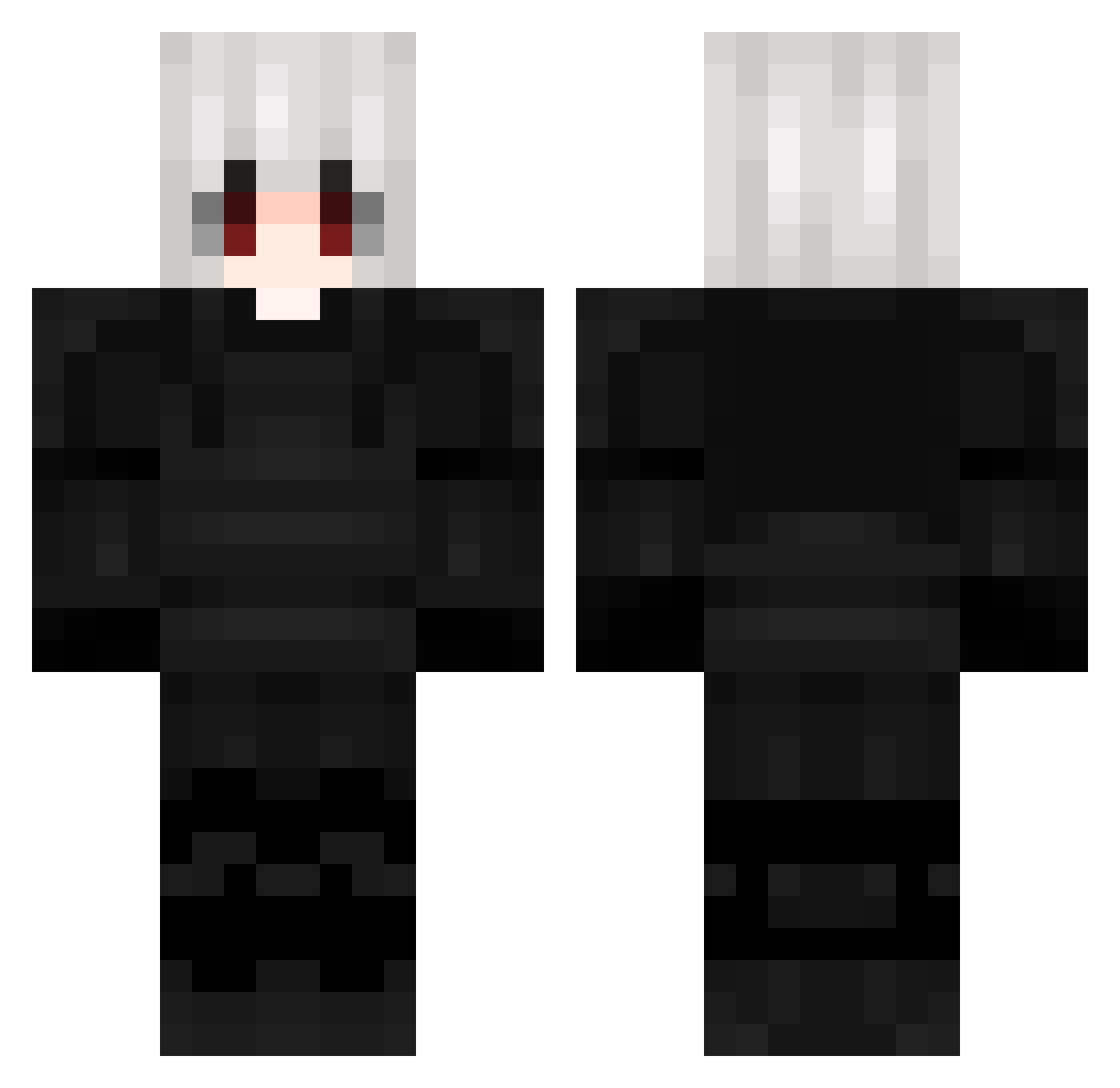 AlwaysSupra Minecraft skin, front and back view