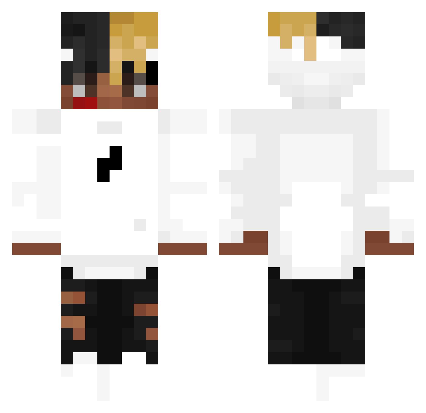 _QWander_ Minecraft skin, front and back view