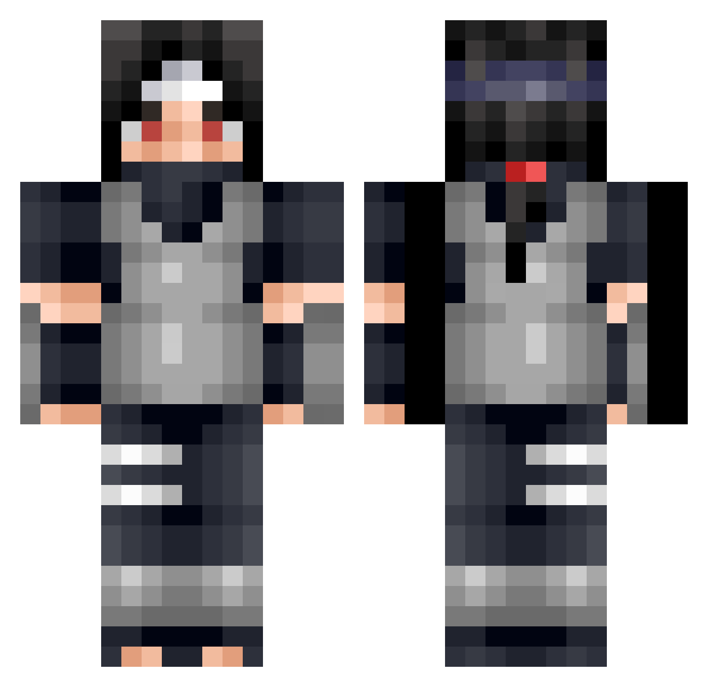 NIRBHIK_GAMER Minecraft skin, front and back view