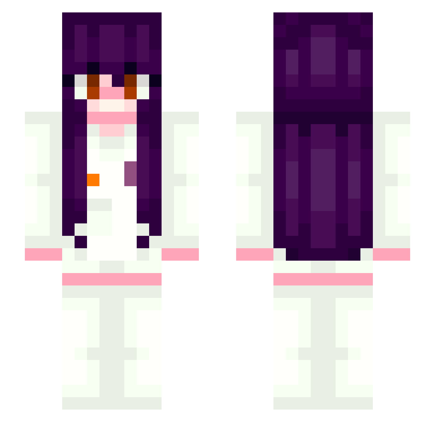 maixsakuta Minecraft skin, front and back view