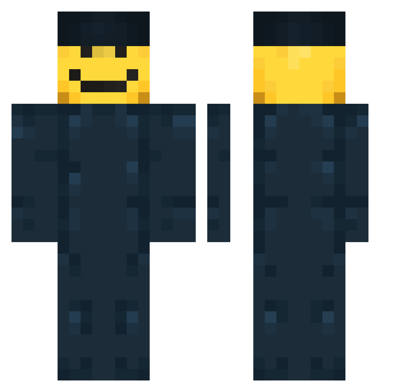 Dreamchito Minecraft skin, front and back view