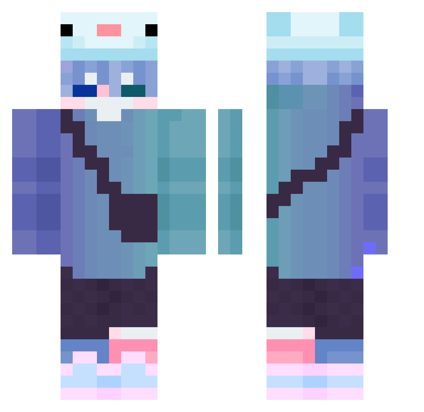 ByAlfonso4787 Minecraft skin, front and back view