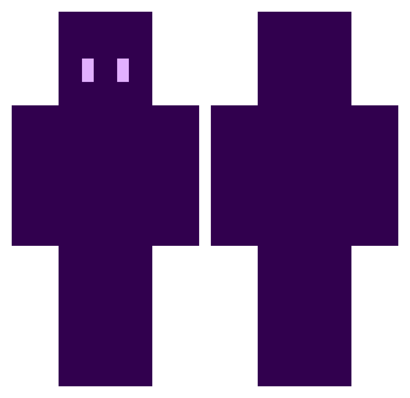 PUDD_1NG Minecraft skin, front and back view