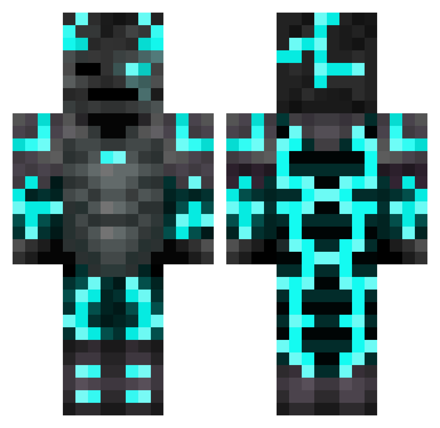 porscherboy Minecraft skin, front and back view