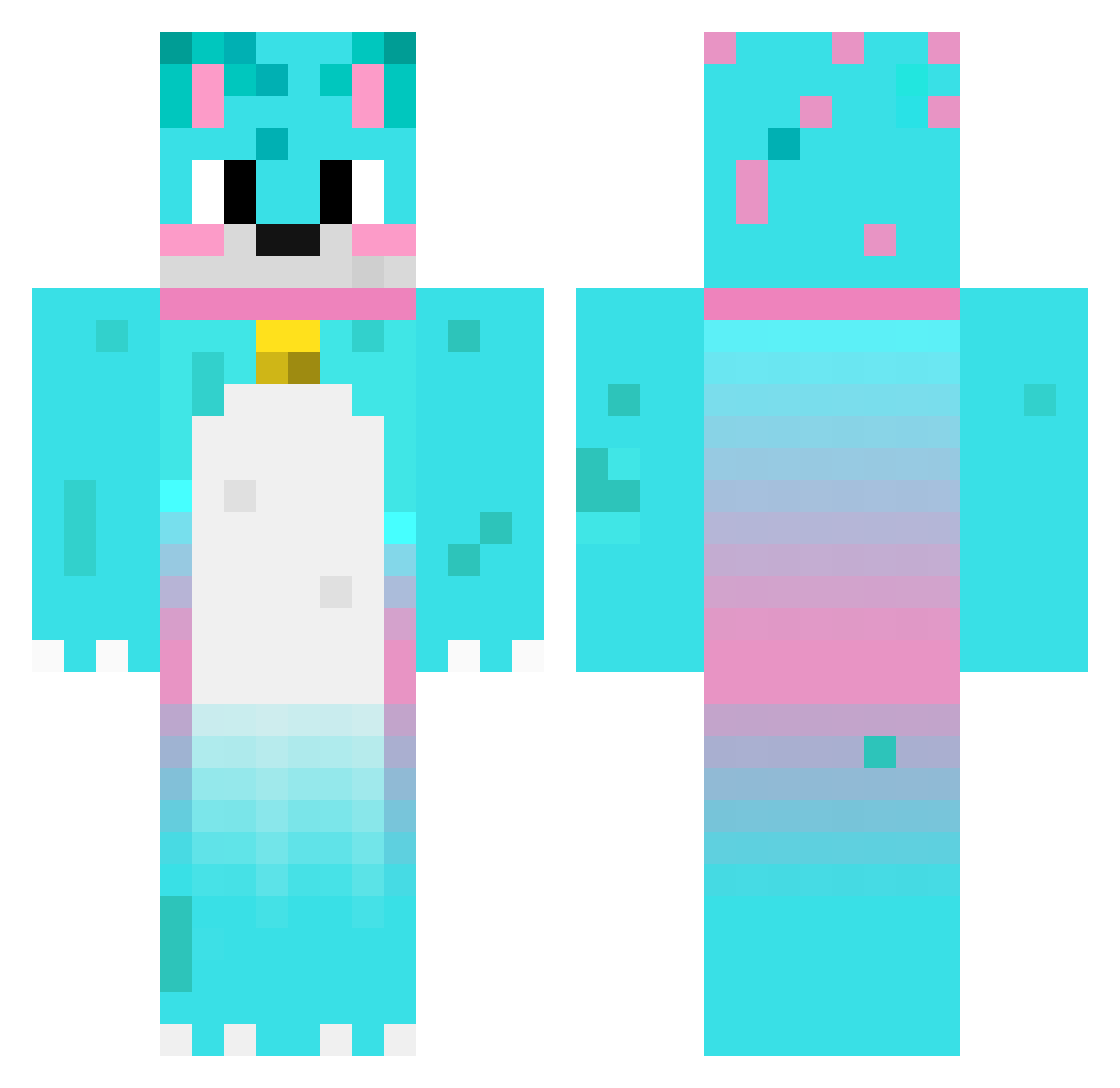 alego010 Minecraft skin, front and back view
