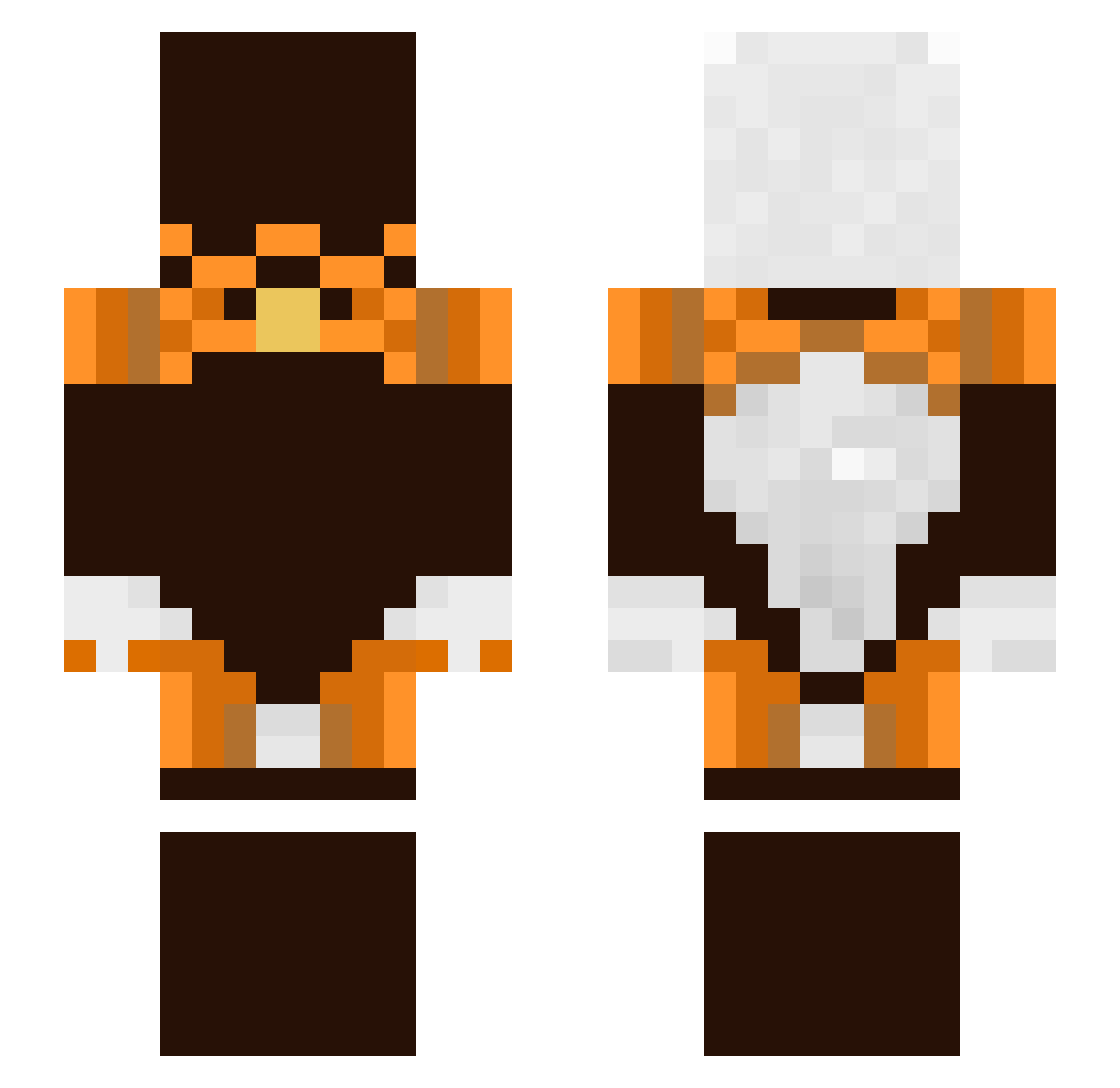 TimuSerduszko Minecraft skin, front and back view