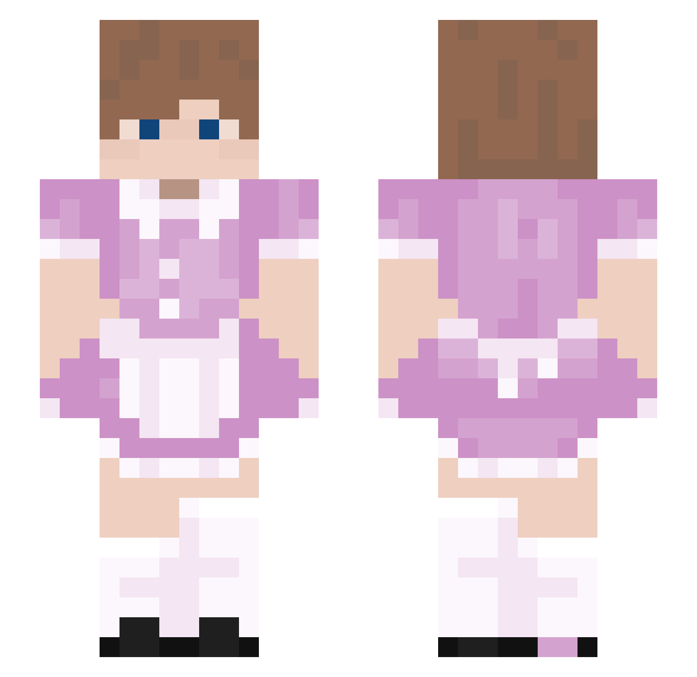 ninja_hvalp Minecraft skin, front and back view