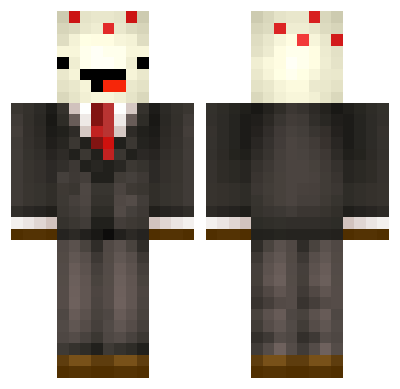 zShrine Minecraft skin, front and back view