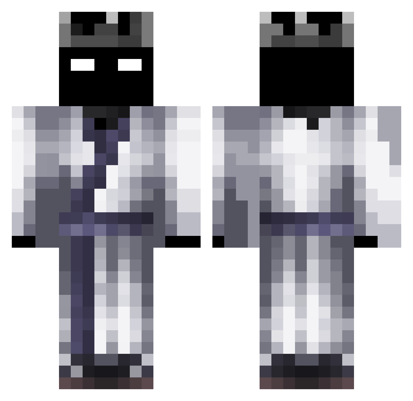 Manticor20 Minecraft skin, front and back view