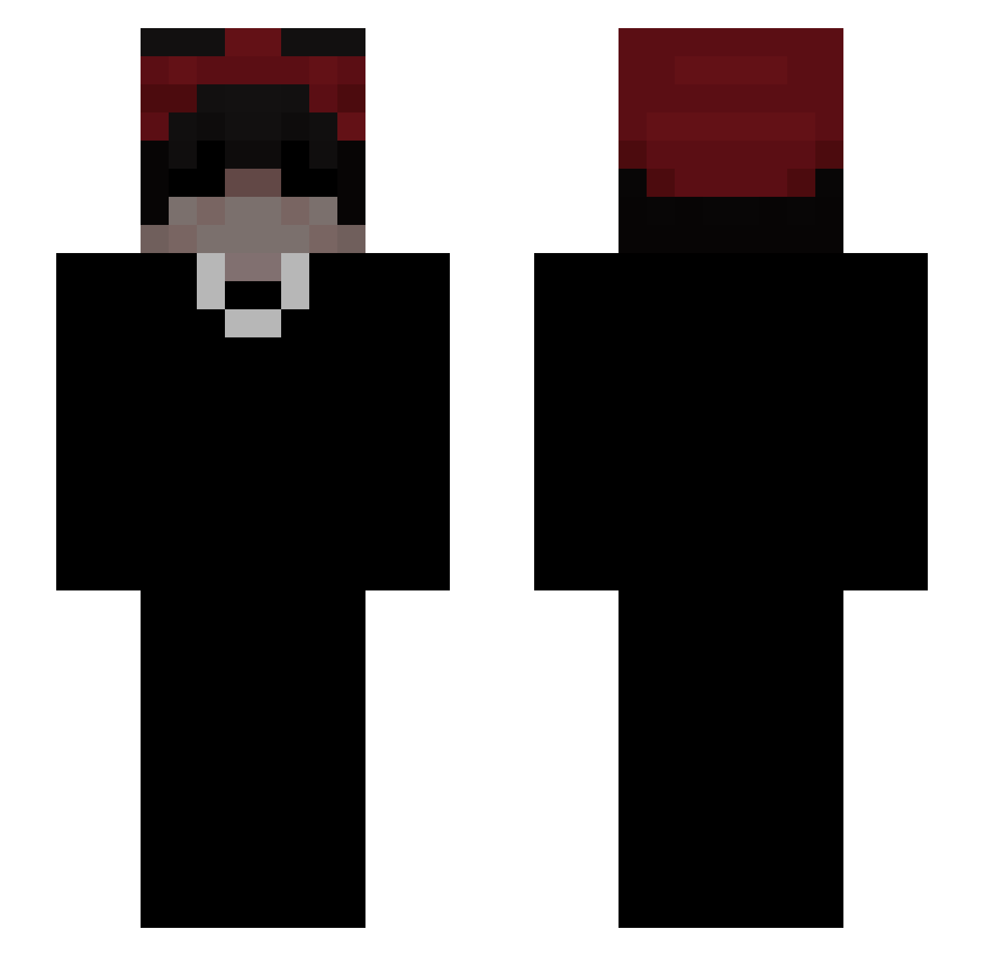Joranie Minecraft skin, front and back view
