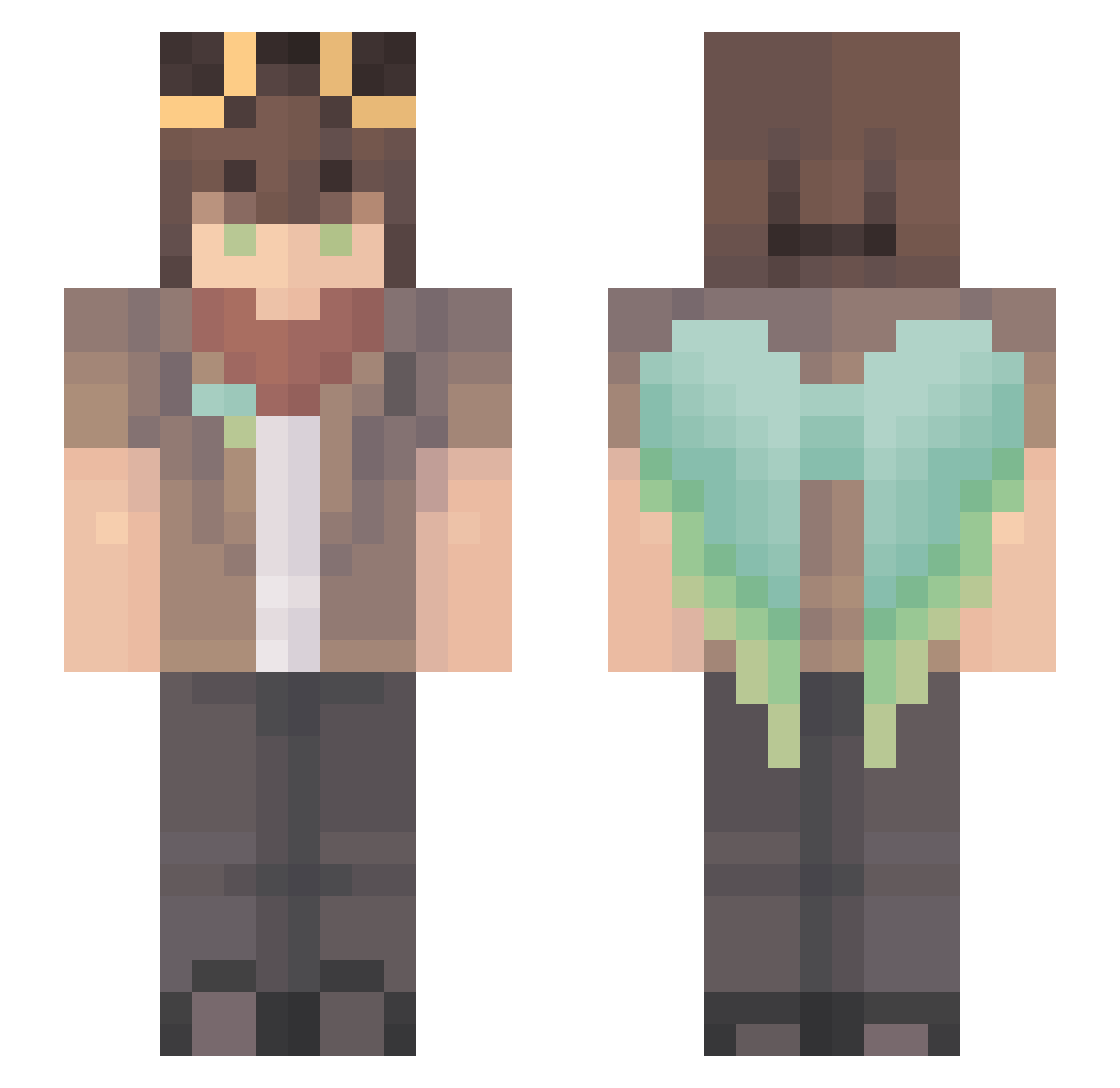 t1nka_ Minecraft skin, front and back view