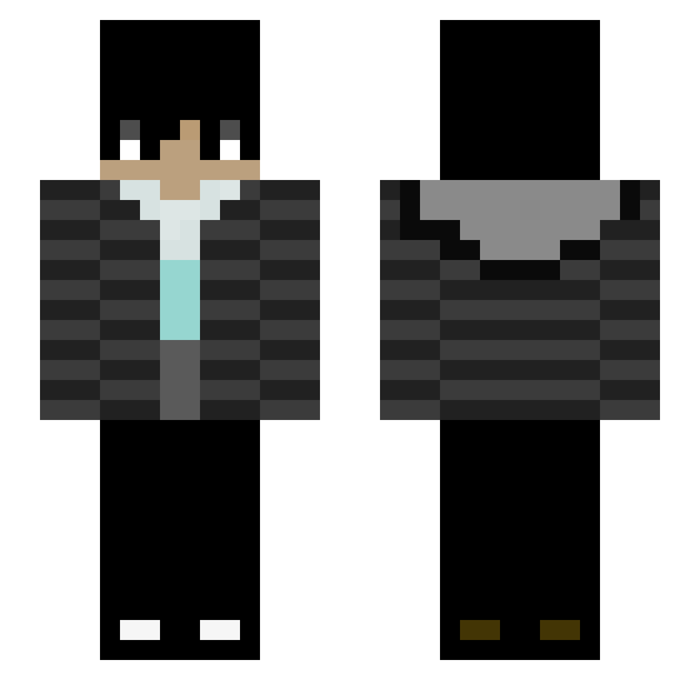 YOUSIF_M Minecraft skin, front and back view