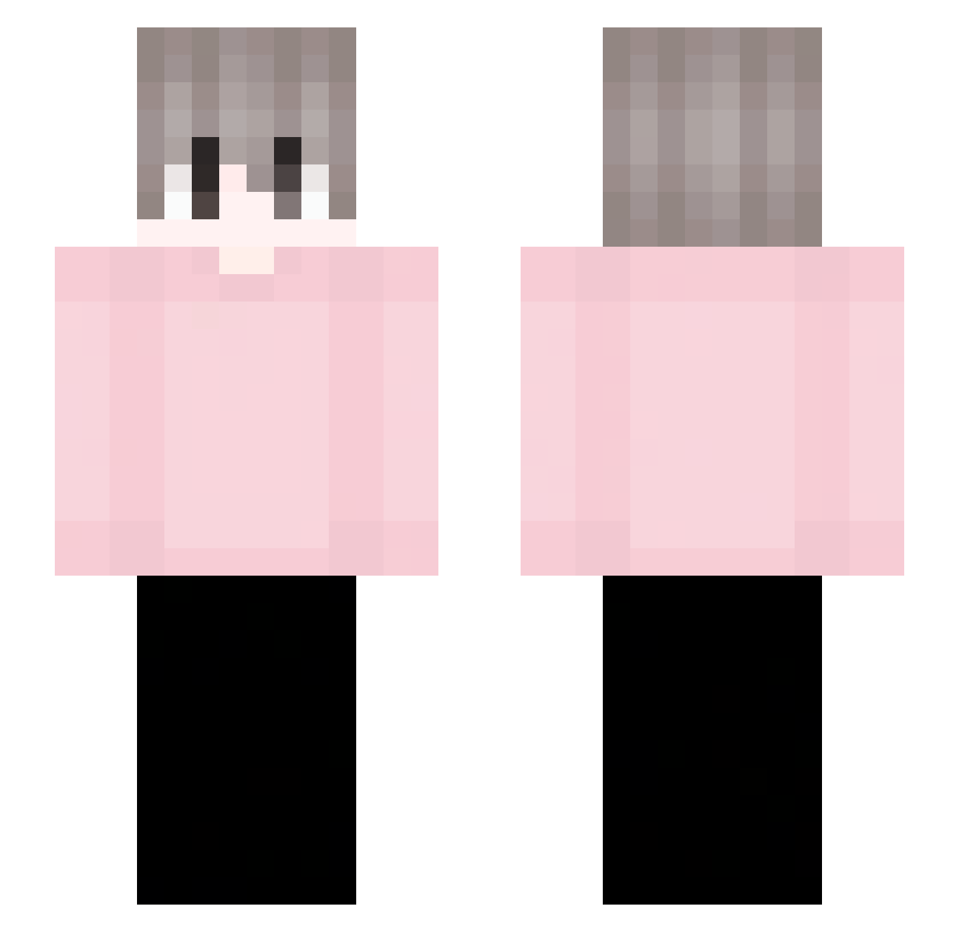 daariioo Minecraft skin, front and back view