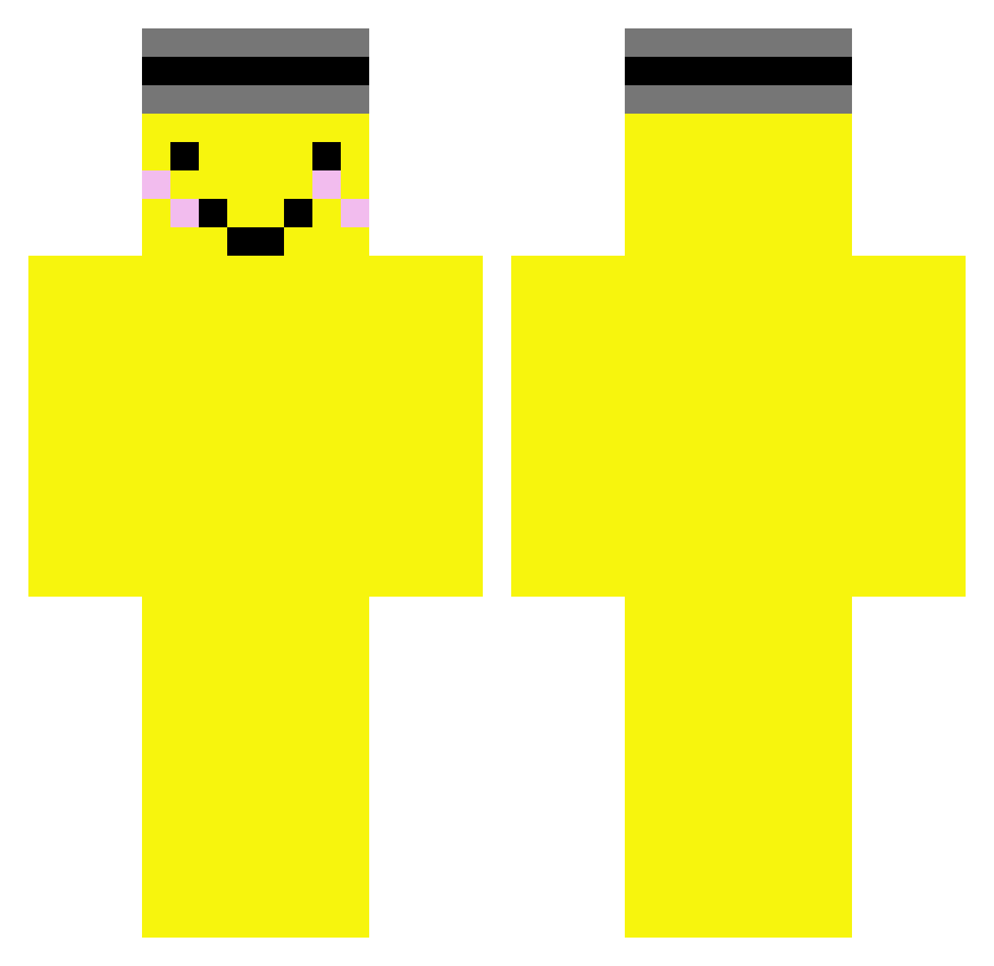 KZ_buddy Minecraft skin, front and back view